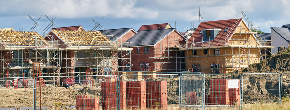 New houses being built