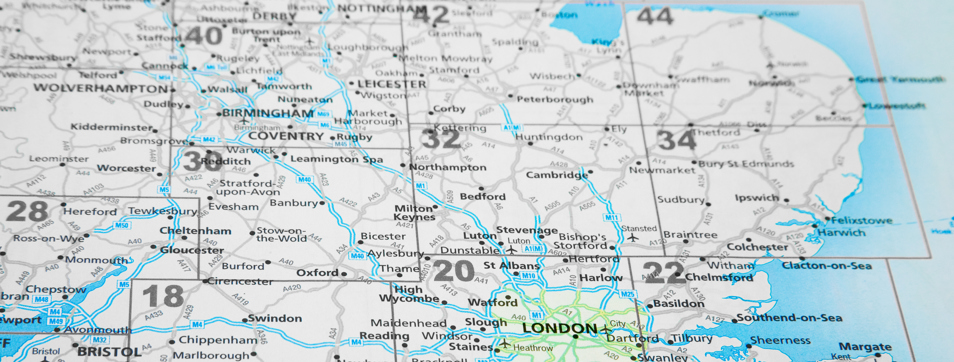 Map of the UK