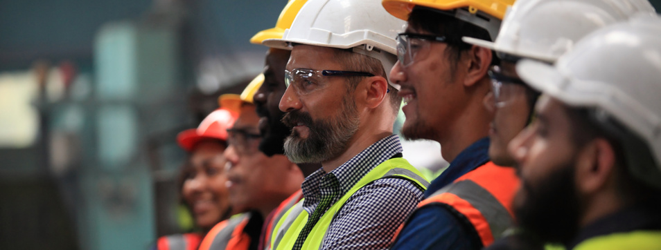 Group of tradespeople