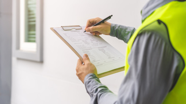 Building inspection inspecting home renovation