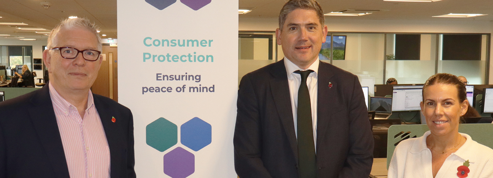 Simon Ayers welcomes Luke Murphy MP to TrustMark