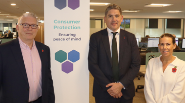 Simon Ayers welcomes Luke Murphy MP to TrustMark