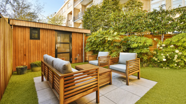 Garden area with furniture