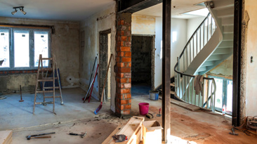 Undergoing an extension to a house