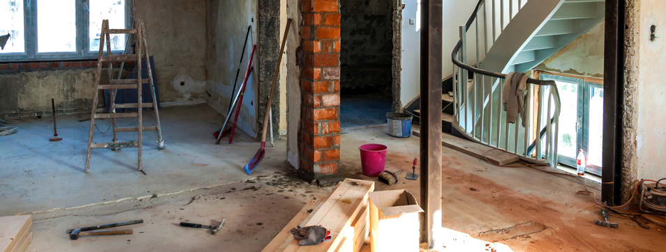 Undergoing an extension to a house